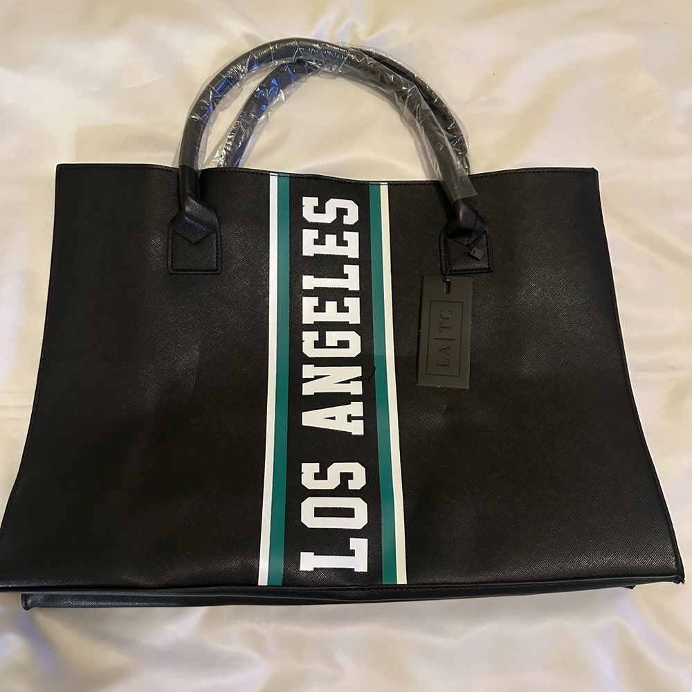NWT LA Trading Co Black LA-NY tote